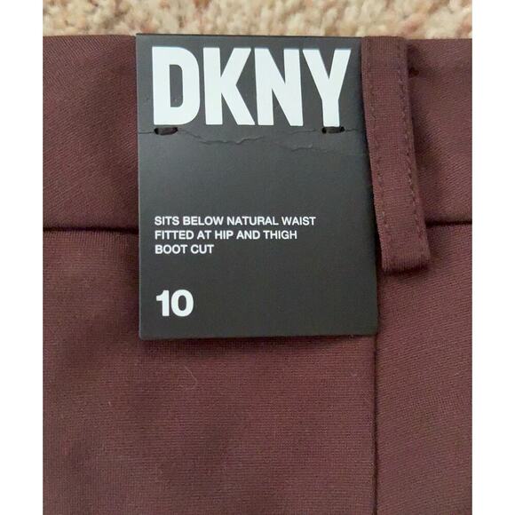 NEW!! DKNY Brown Dress Pants, size 10, bootcut - Picture 3 of 12